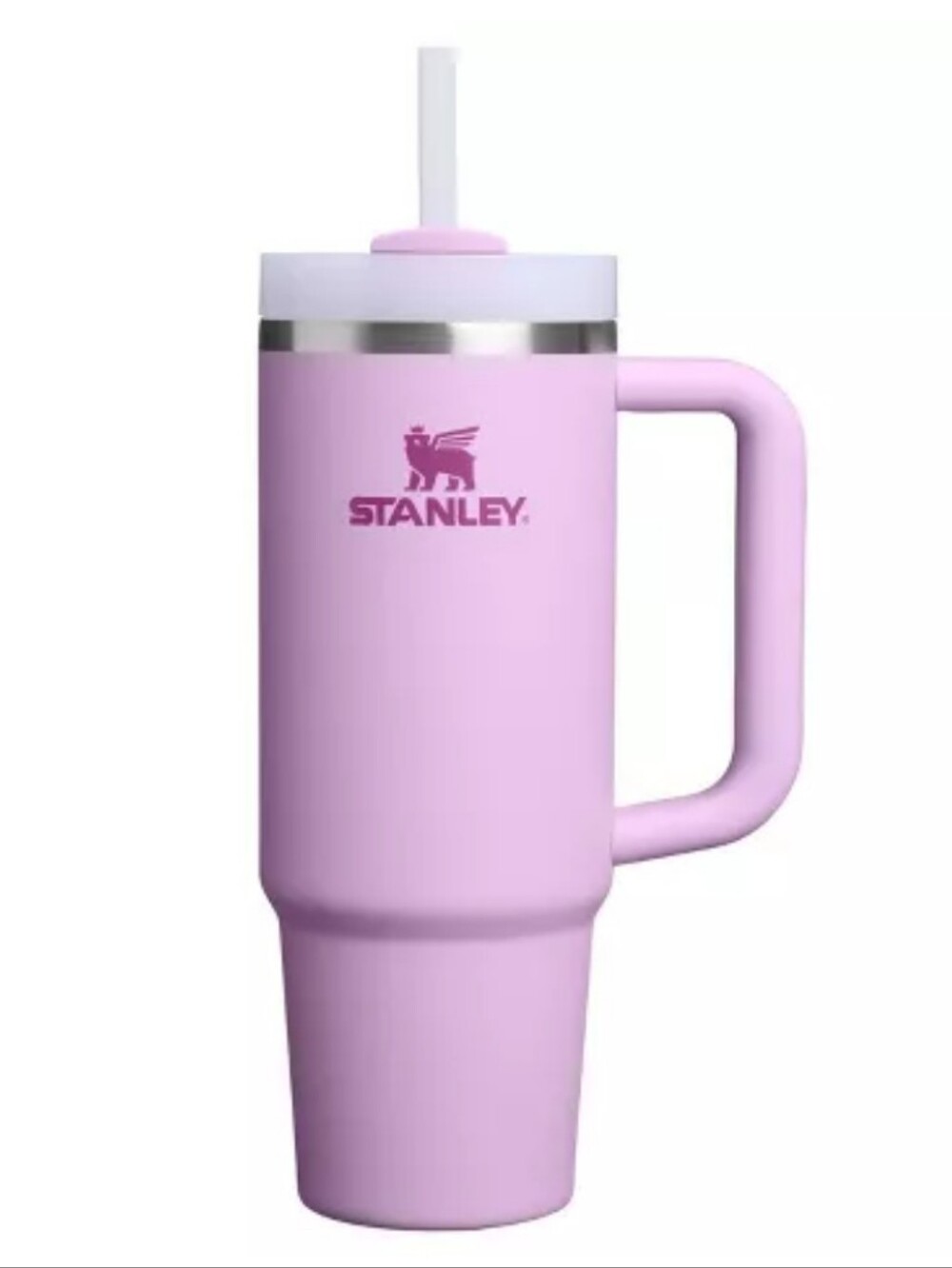 Stanley Soft Orchid Insulated Tumbler with Handle and Straw